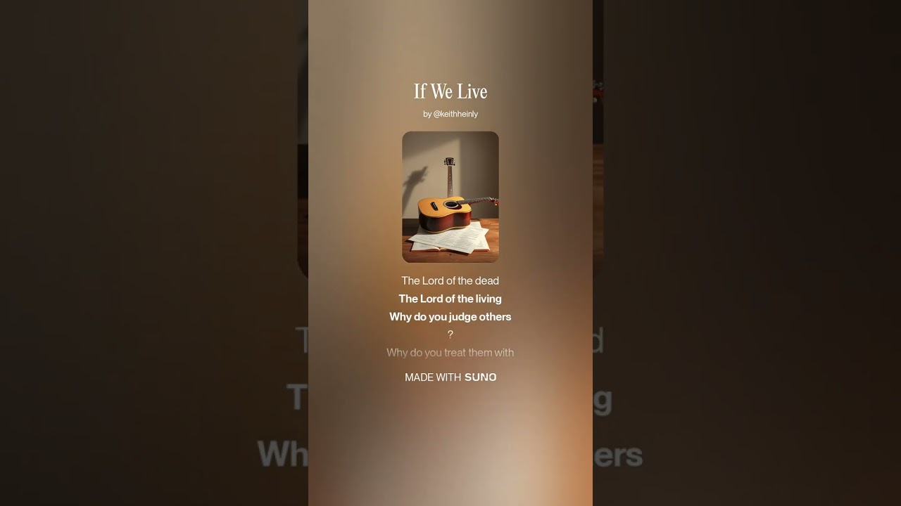 If We Live