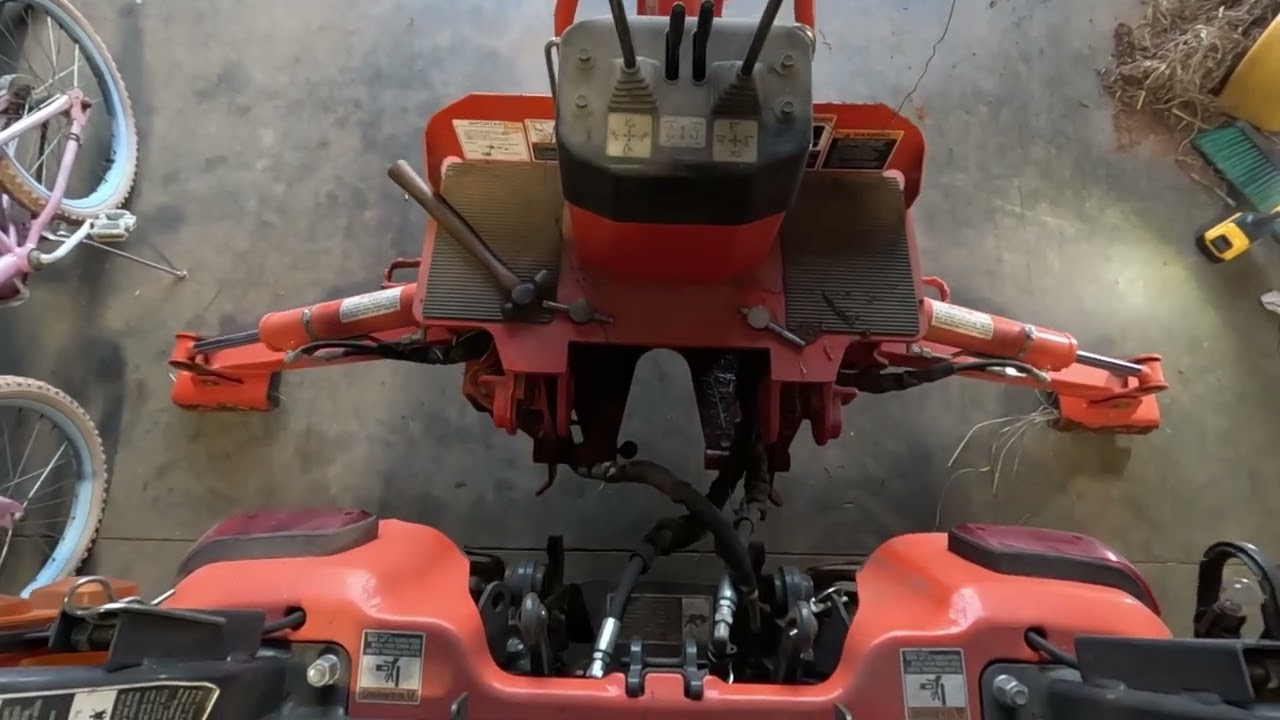 Kubota Backhoe Hydraulic Hose Leak Repair