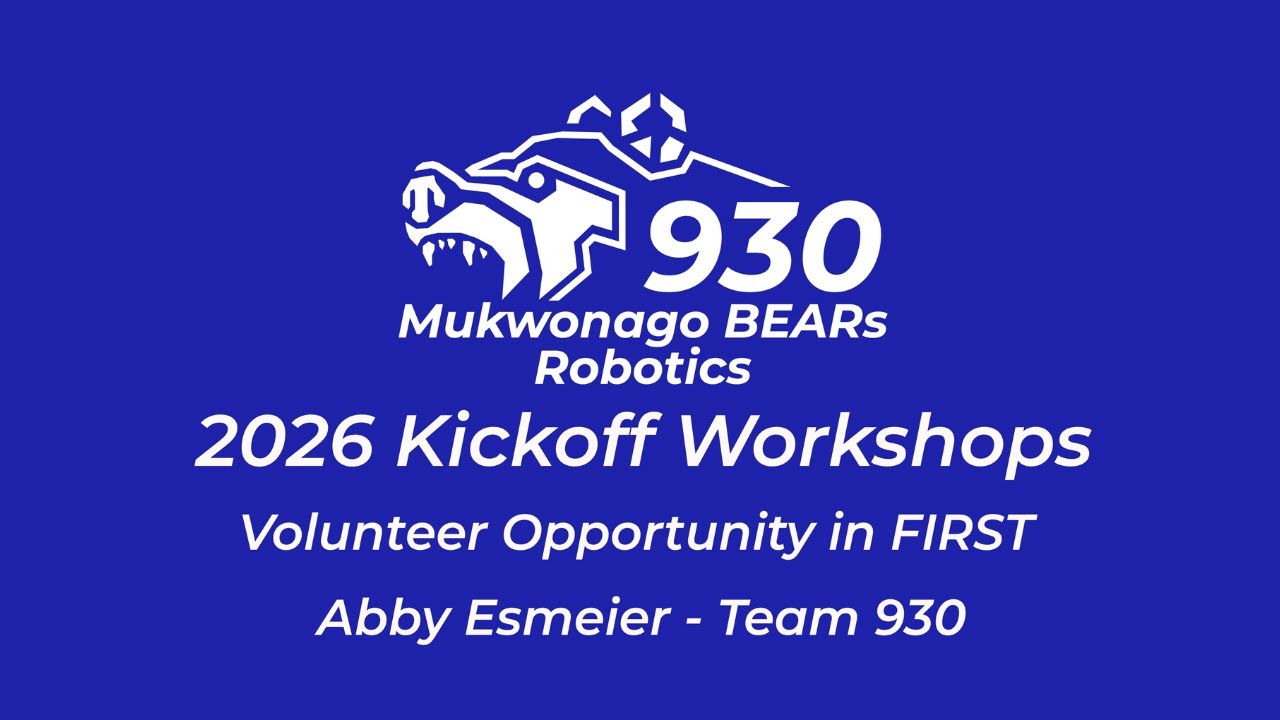 Volunteer Opportunities - 2026 Kickoff Workshop