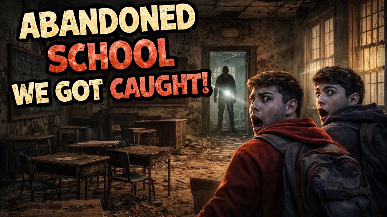 ABANDONED SCHOOL WE GOT SPOTTED!!! OMG!!!!
