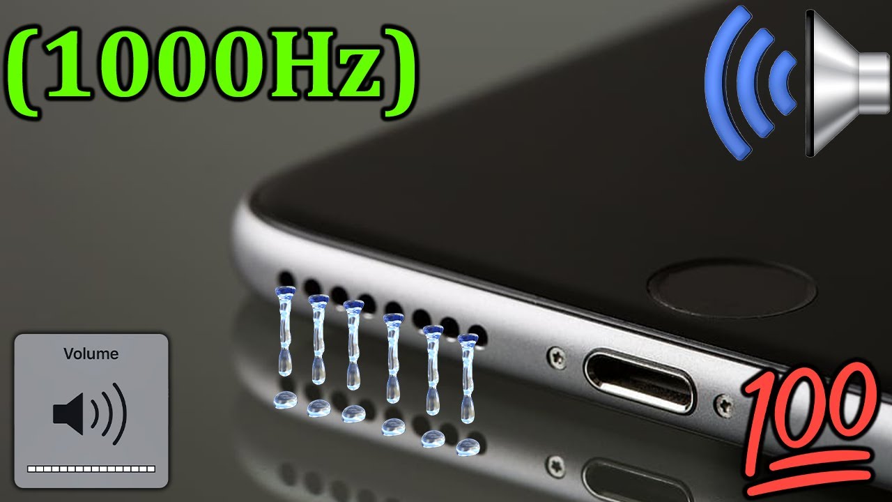 Звук телефона, чтобы выгнать воду