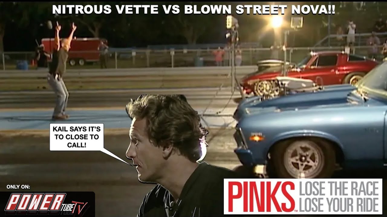 PINKS- Lose The Race...Lose Your Ride! - STREET NOVA (SUPERCHARGED) VS 64 CORVETTE (NITROUS) S1 E 13