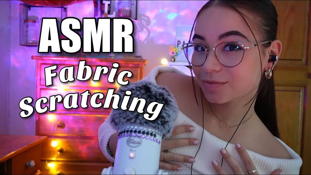ASMR FABRIC SCRATCHING👚(Mouth sounds + Skin Rubbing muy relajante) ASMR para dormir | Pandasmr