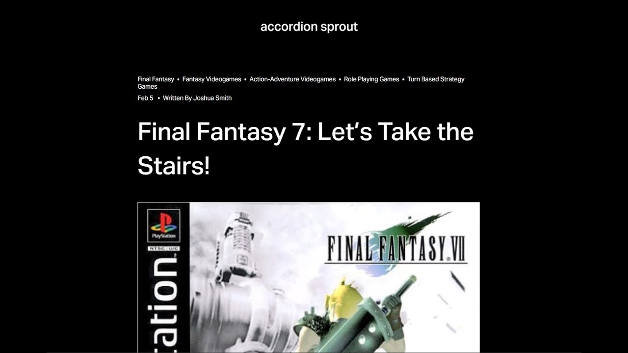 Final Fantasy VII_Let's take the stairs!