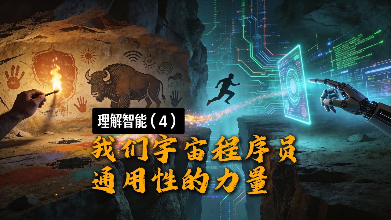 理解智能4：文明最惊险的一跃：我们是如何从“画画”变成“编程 通用性的力量、人类作为“解释者”的独特地位。