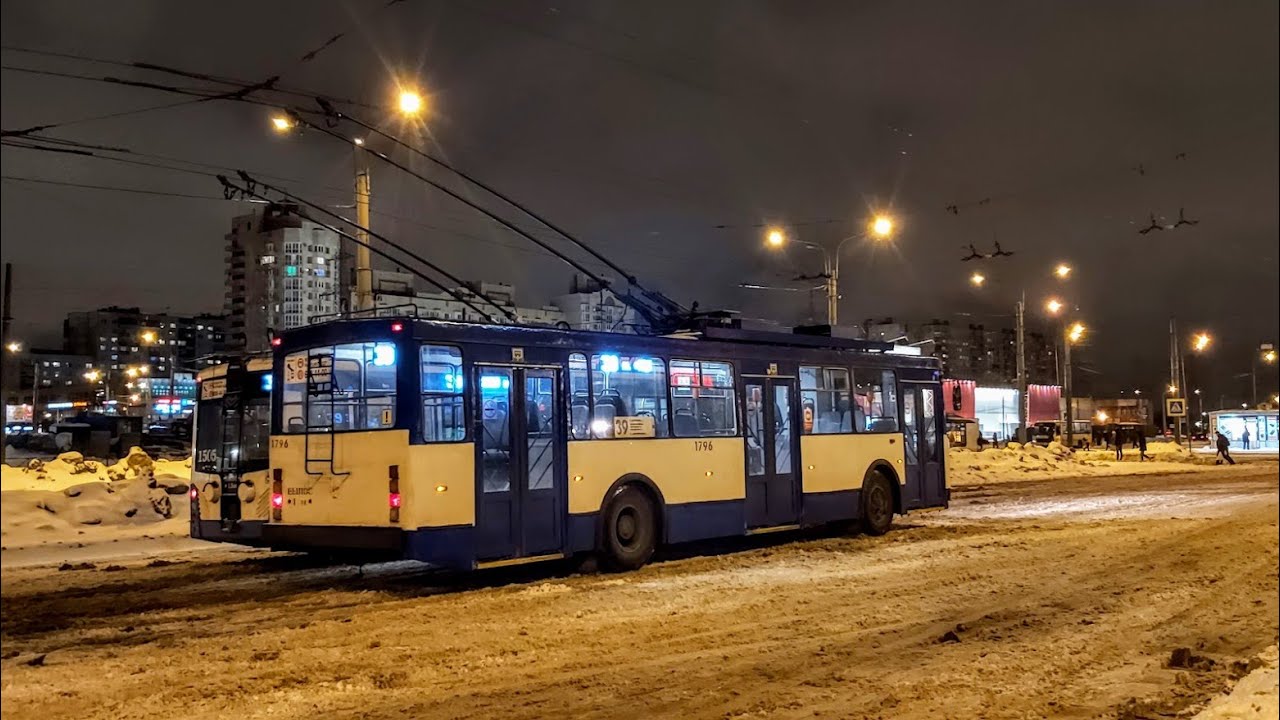 Троллейбус, маршрут №39 ВМЗ-5298-22 б.1796 (31.12.2021) Санкт-Петербург