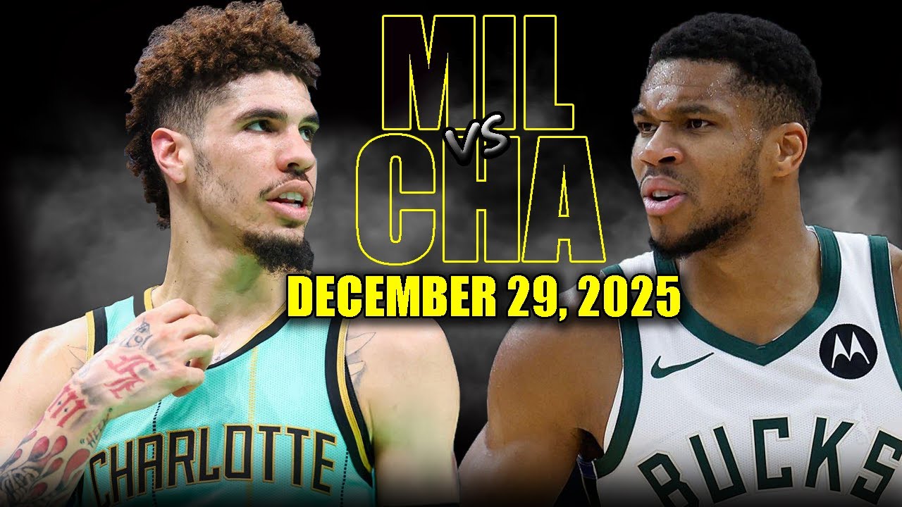 Milwaukee Bucks vs Charlotte Hornets Full Game Highlights &ndash; December 29, 2025 | NBA Season