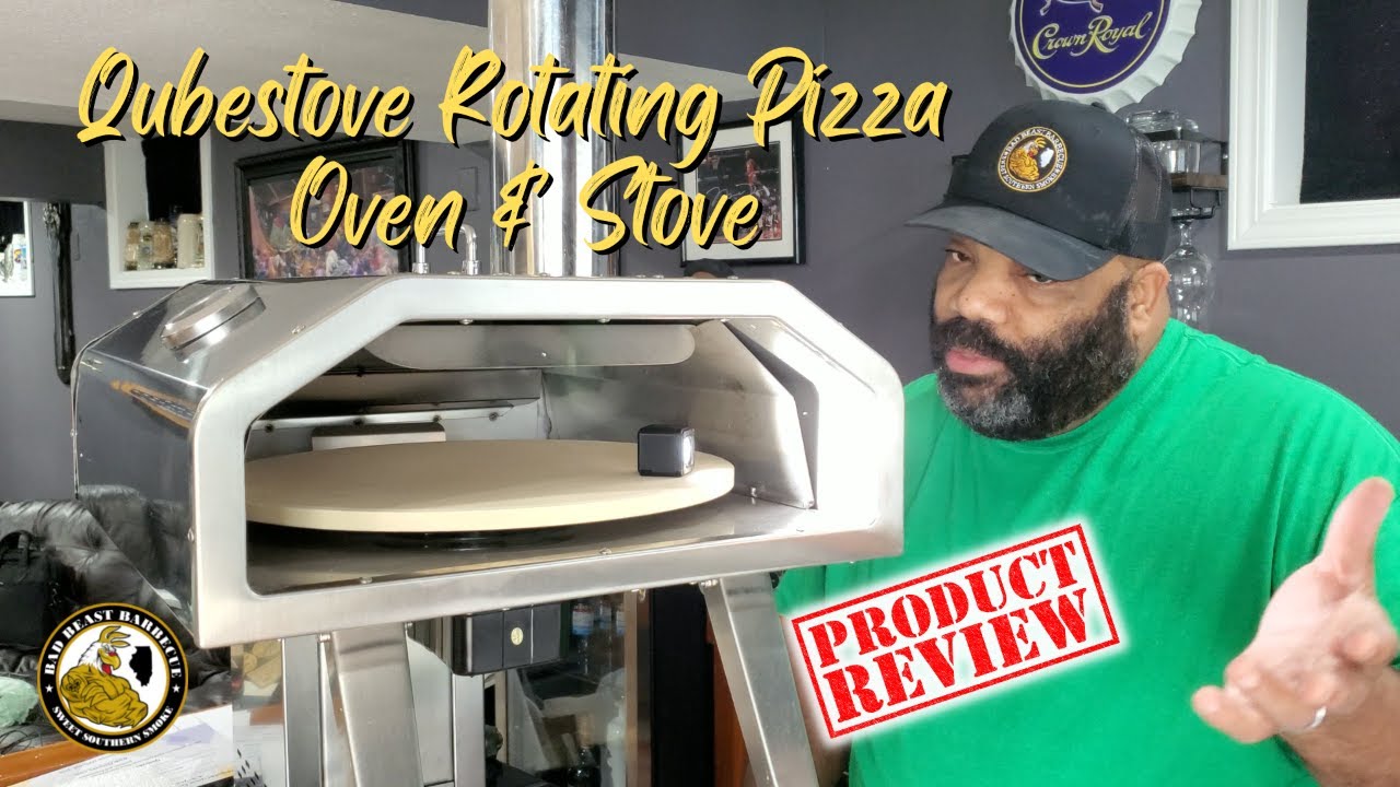 Qubestove - a Smart 2-in-1 Rotating Pizza Oven & Stove