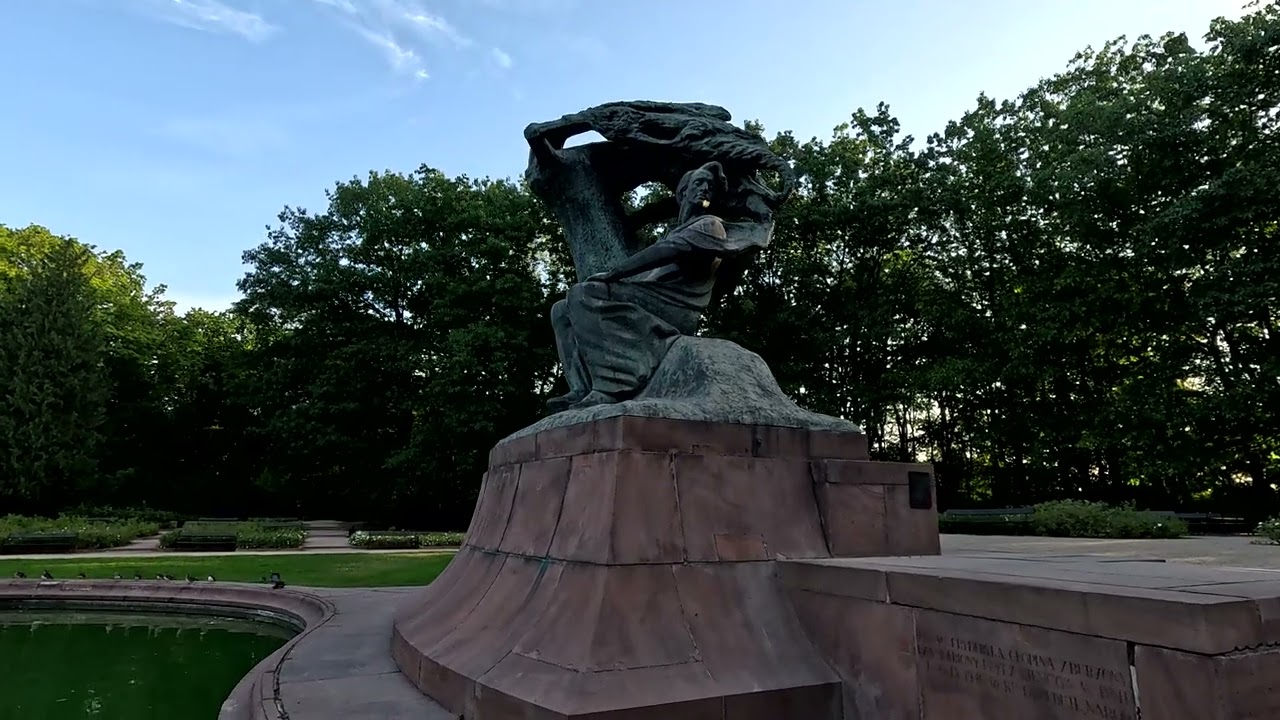 Warszawa - spacer przez Łazienki Królewskie (4K)
