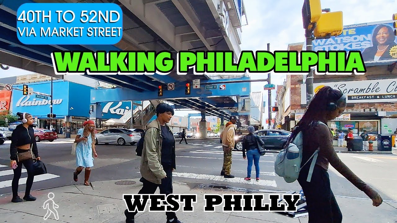 WALKING TO WEST PHILADELPHIA FROM THE UNIVERSITY CITY & POWELTON AREA VIA MARKET ST. || 40TH TO 52ND