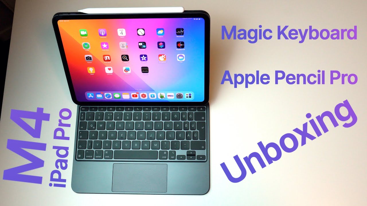 M4 iPad Pro kiegészítők - Magic Keyboard, Apple Pencil Pro