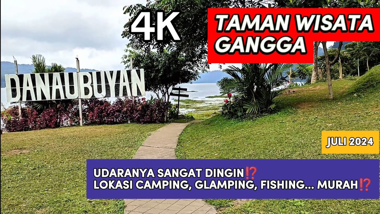 4K - LOKASI CAMPING, GLAMPING MURAH KEREN DI BEDUGUL | WISATA DANAU BUYAN BALI (24/7/2024)