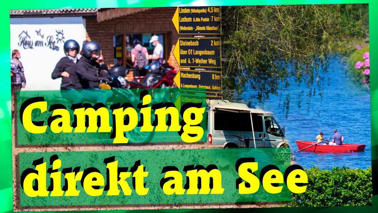 Campingplatz am See im Westerwald an der Westerwälder Seenplatte - Campingbus Stellplätze am See