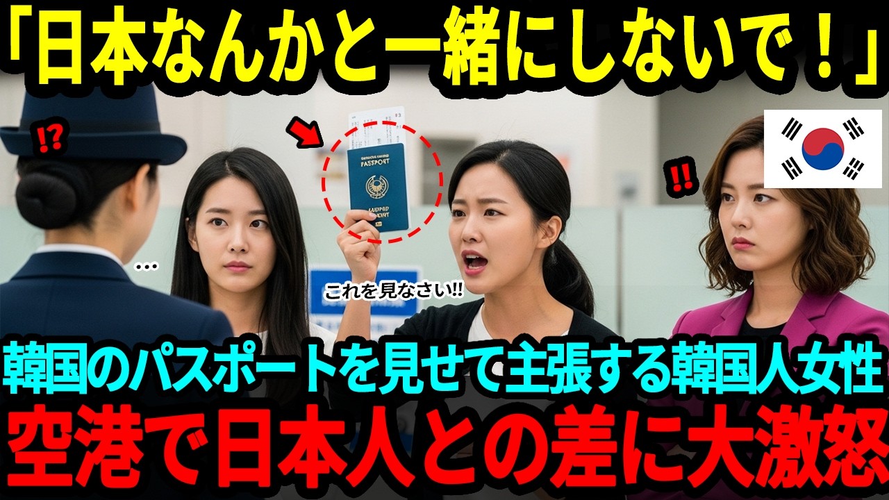 【海外の反応】「韓国のパスポートは日本より上よ！」初めての海外旅行でフランスを訪れた韓国人女性が入国審査である光景に発狂した理由とは