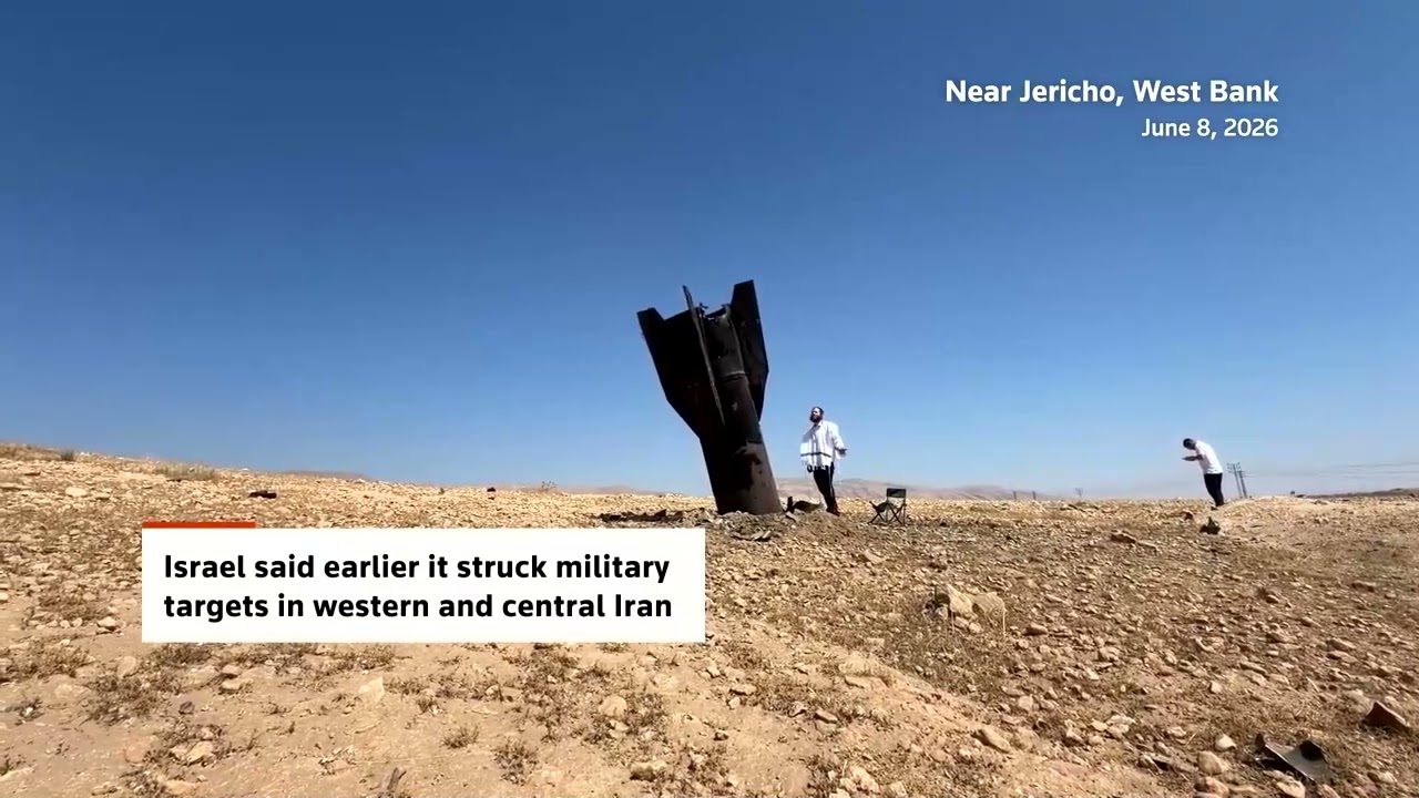 Remnants of missile fired towards Israel fall in West Bank