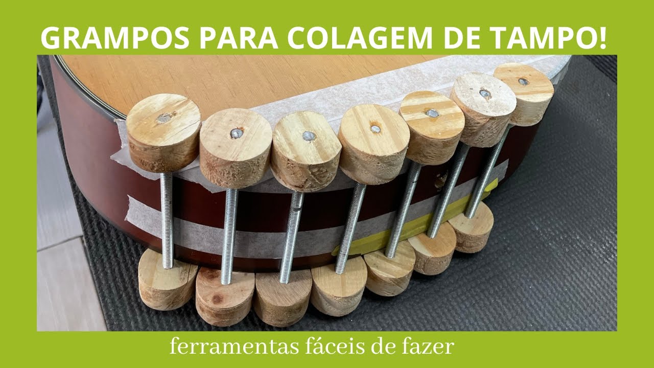 Grampos para colagem de tampo com baixo custo!