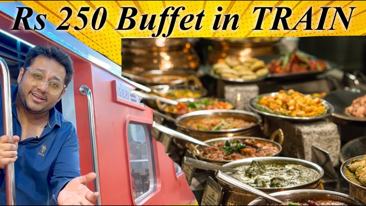 Rs 250 Unlimited Buffet in Train | Surat Food Tour