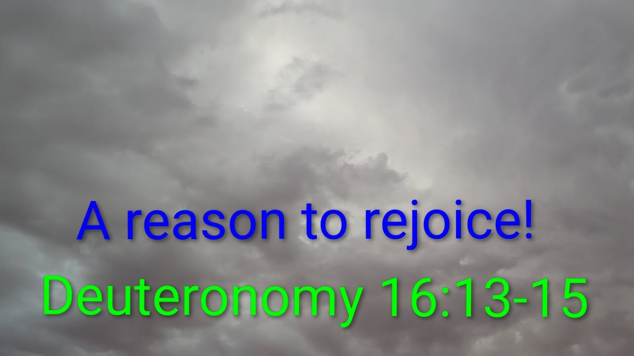Seven Days of Party! (Deut. 16:13-15)