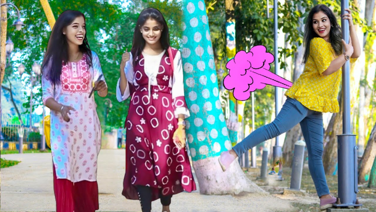 Funny FART Prank on Public Part-66 😂!N2o Shreya