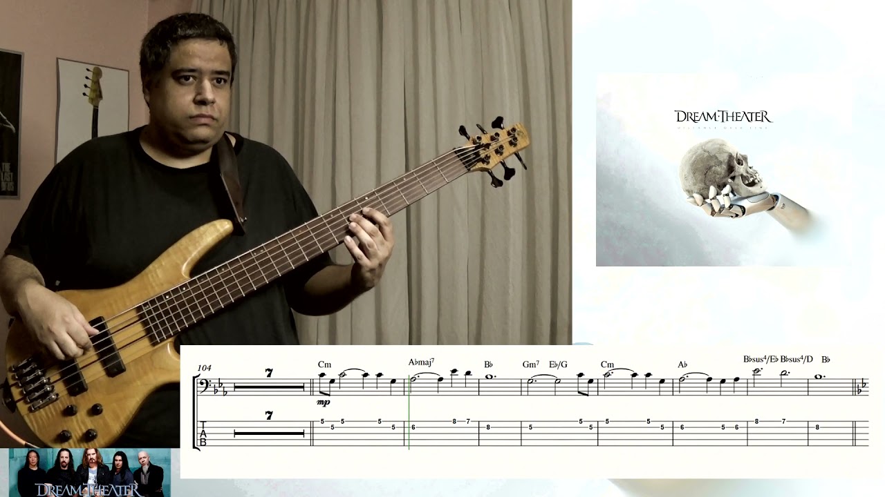 Barstool warrior (Dream Theater) - bass cover (sheet music/tab included)