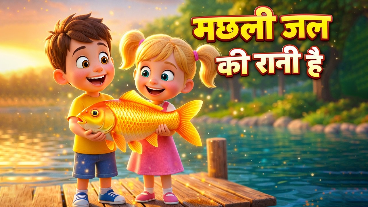 Machhli Jal Ki Rani Hai 🐠 | मछली जल की रानी है | Hindi Nursery Rhyme | Kids Rhymes & Baby Songs