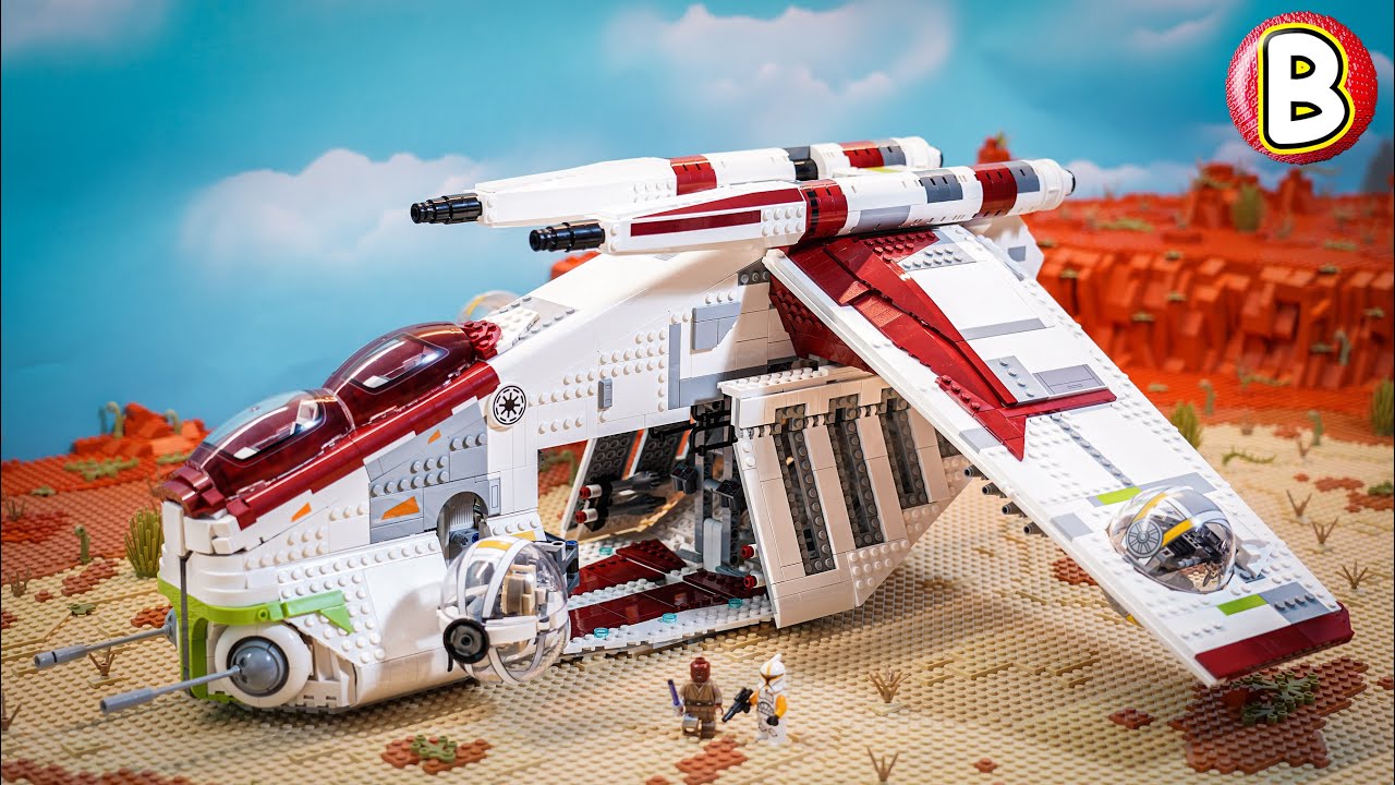 LEGO Star Wars 75309 UCS Republic Gunship | Stop Motion Review