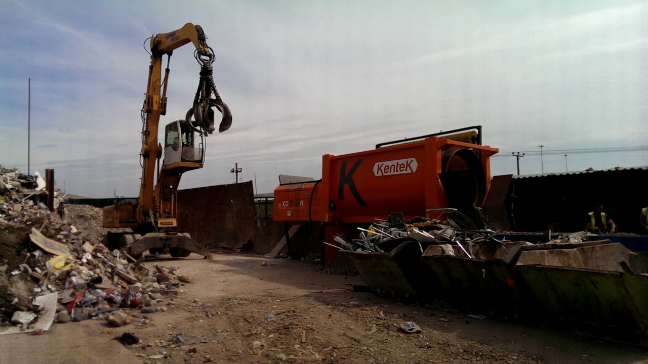 Kentek XD 518 Trommel Screen - Skip Waste Sorting
