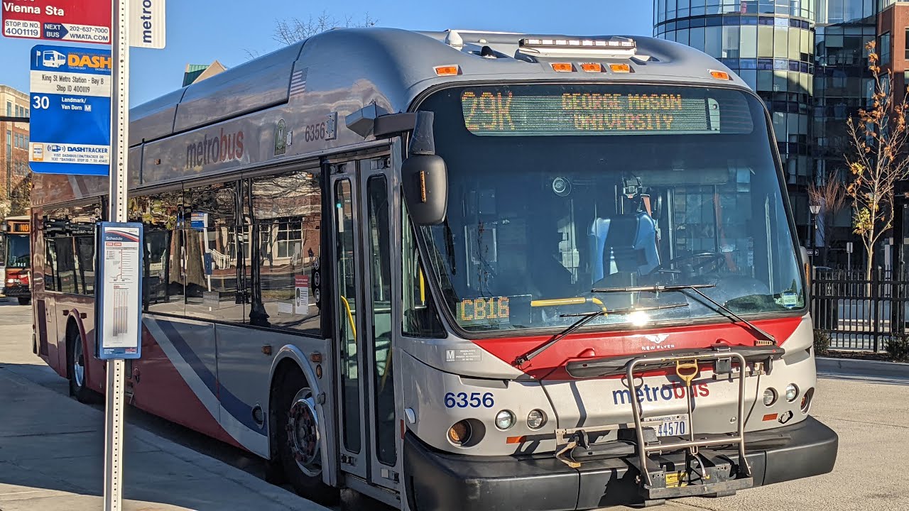 (Retired) WMATA Metrobus 2008 New Flyer DE40LFA #6356 on Route 29K