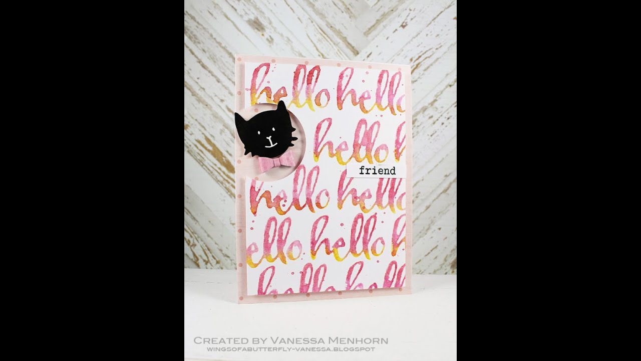 ideas for using big, bold word stamps