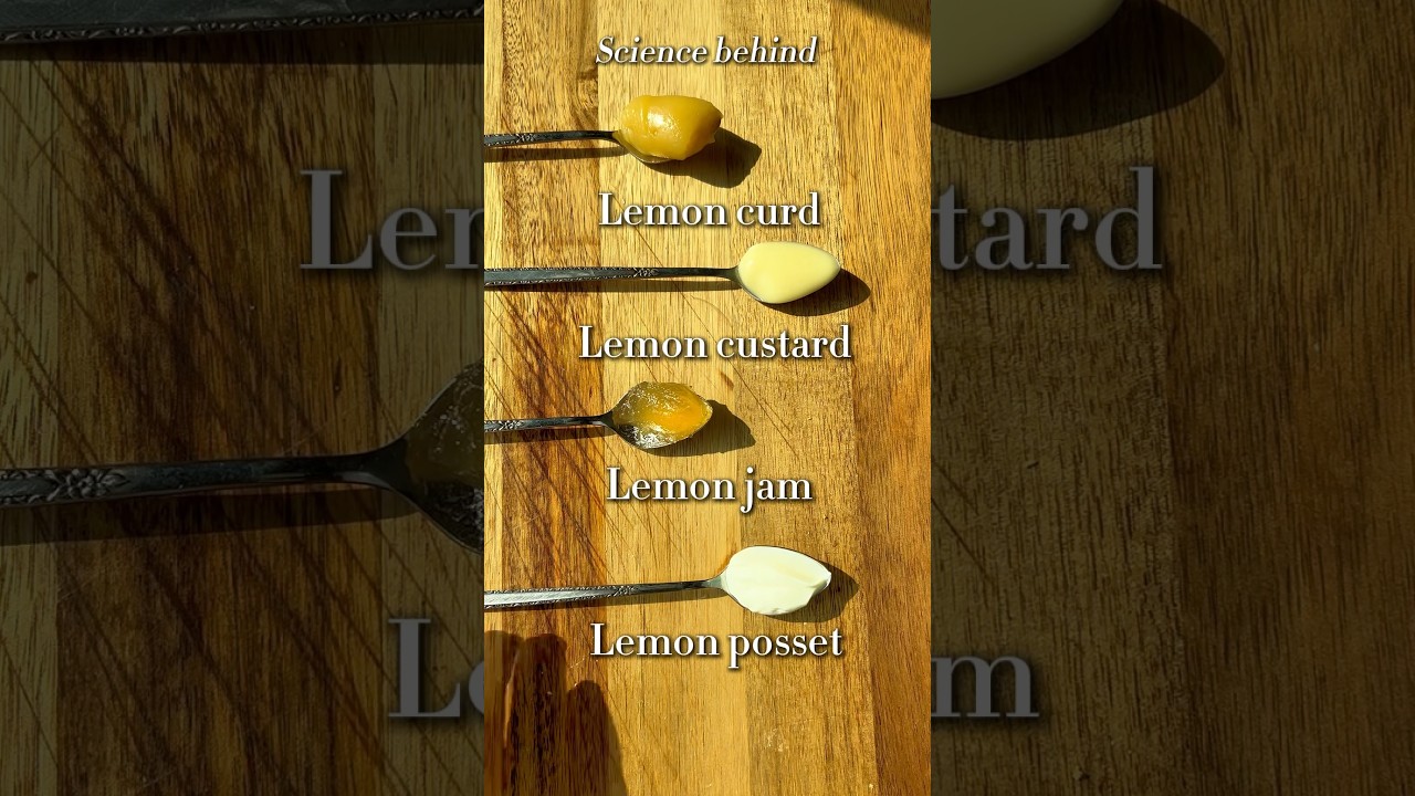 Curds, custards, possets oh my! Guide to the different lemon fillings + spreads #lemon #foodscience