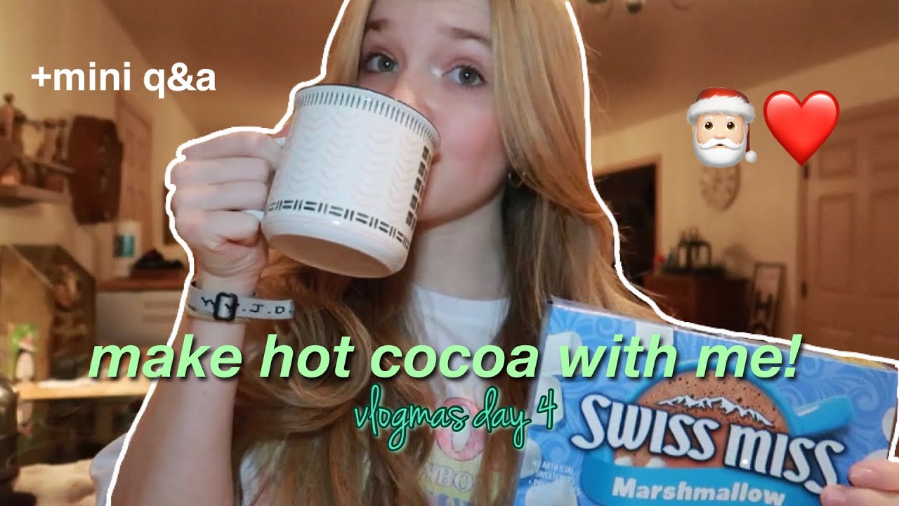 LETS MAKE HOT COCOA TOGETHER!! | while answering a few questions ☕️🍫