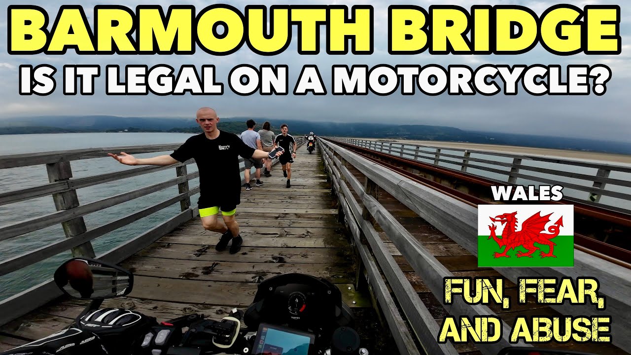 Barmouth Bridge - Fun, Fear and Abuse - Is it Legal? #wales #motovlog