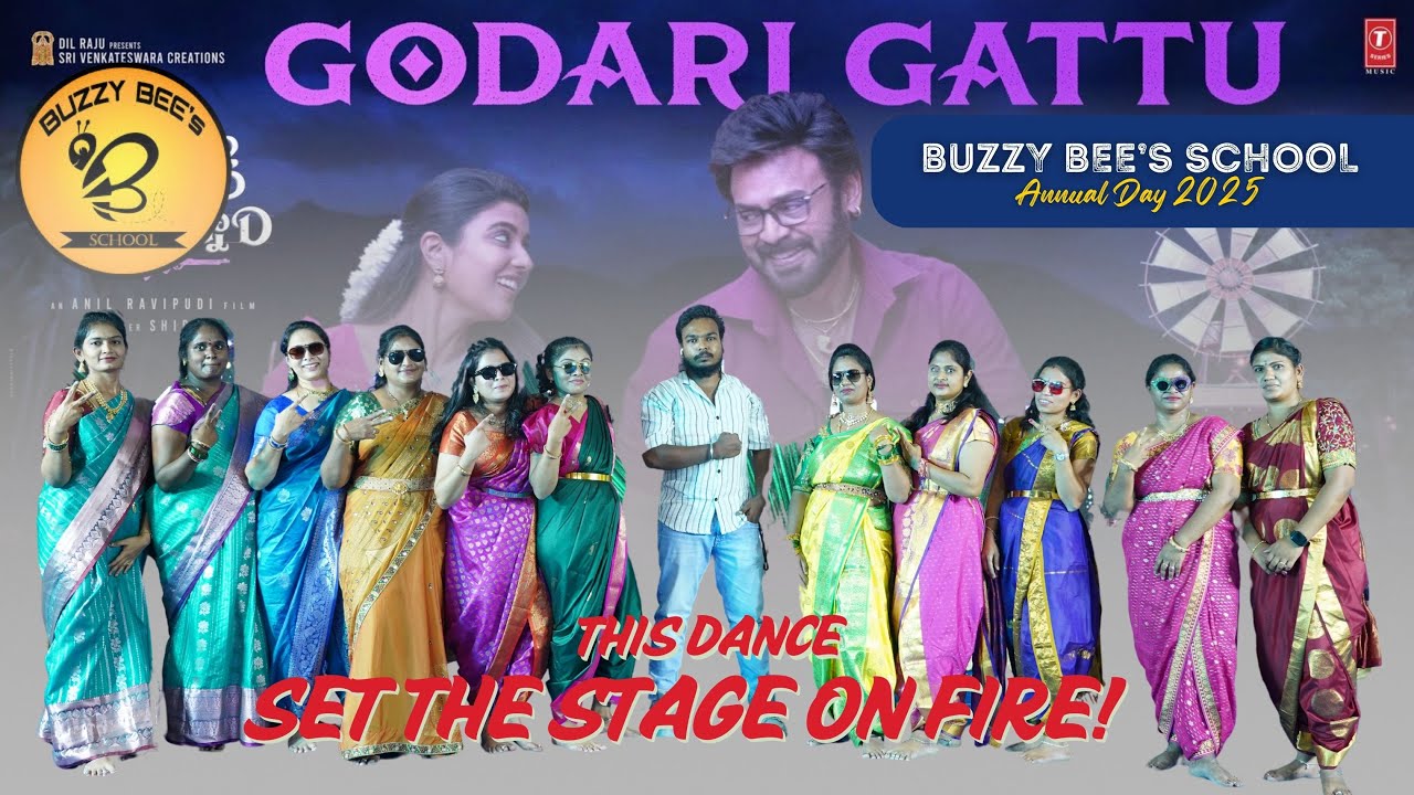 🎉 Parents’ Energetic Performance on Godari Gattu Meeda | Buzzy Bees School Annual Day 💃🔥🎶