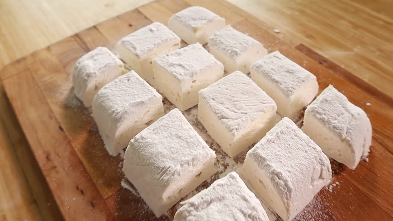 5 Bahan JE! Resepi MARSHMALLOW Halal Homemade tanpa Telur Putih | BASICKELI