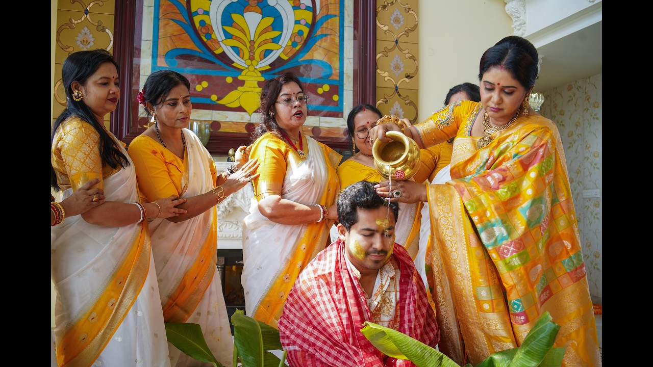 Haldi Ceremony e| বাড়িতেই সায়তনের গায়ে হলুদ | Keya Seth Family Wedding Moments