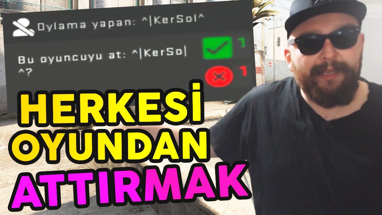 CS:GO'DA HERKESİ OYUNDAN ATTIRMAK (SLAM İ&Ccedil;ERİR) | DİREN CSGO TROLL #1