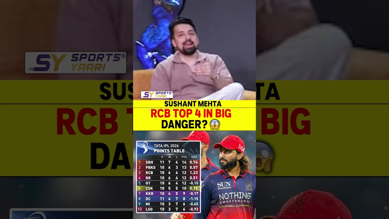 RCB TOP 4 IN BIG DANGER? 😱 #rcb #pointstable #dcvskkr #viratkohli #rcbvspbks #ipl2026 #playoffs