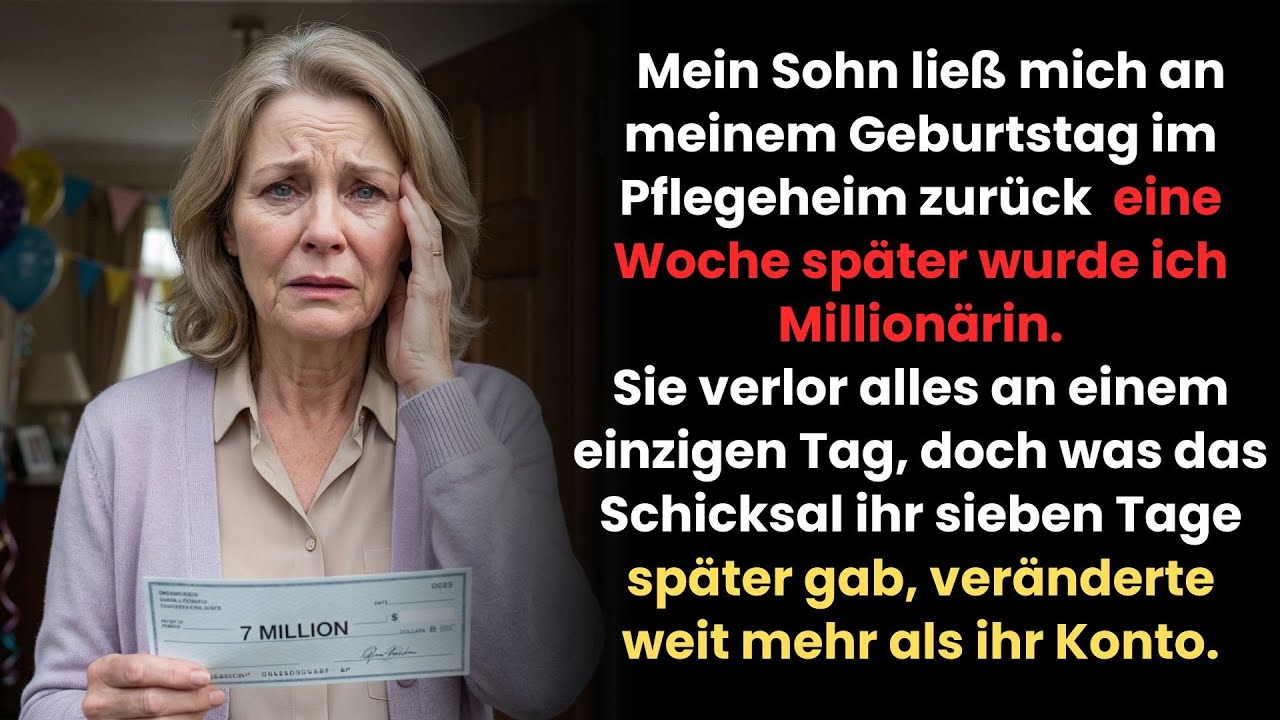 Das ist Mein Sohn ließ mich an meinem Geburtstag im Pflegeheim zurück  eine Woche später wurde ich M