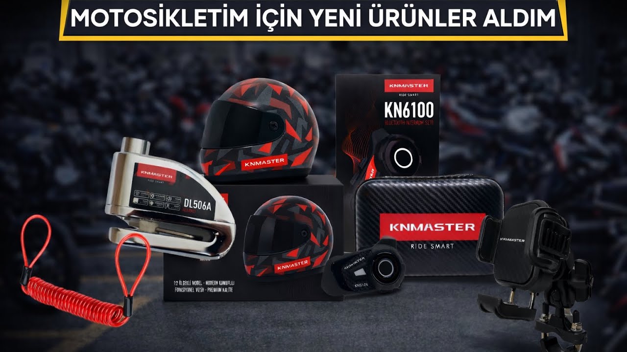 YENİ İNTERKOM VE AKSESUARLAR ALDIM Knmaster 6100 Pro 