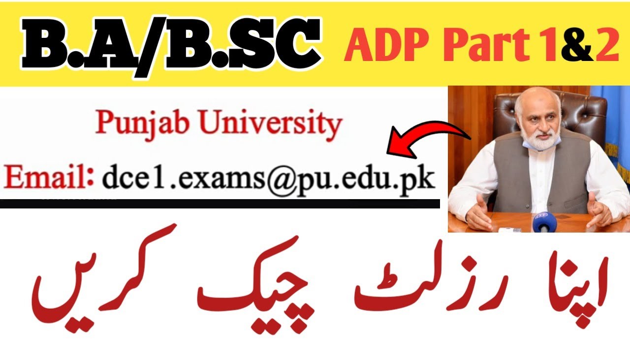 B.A/B.Sc Result Online 2020 | Punjab University