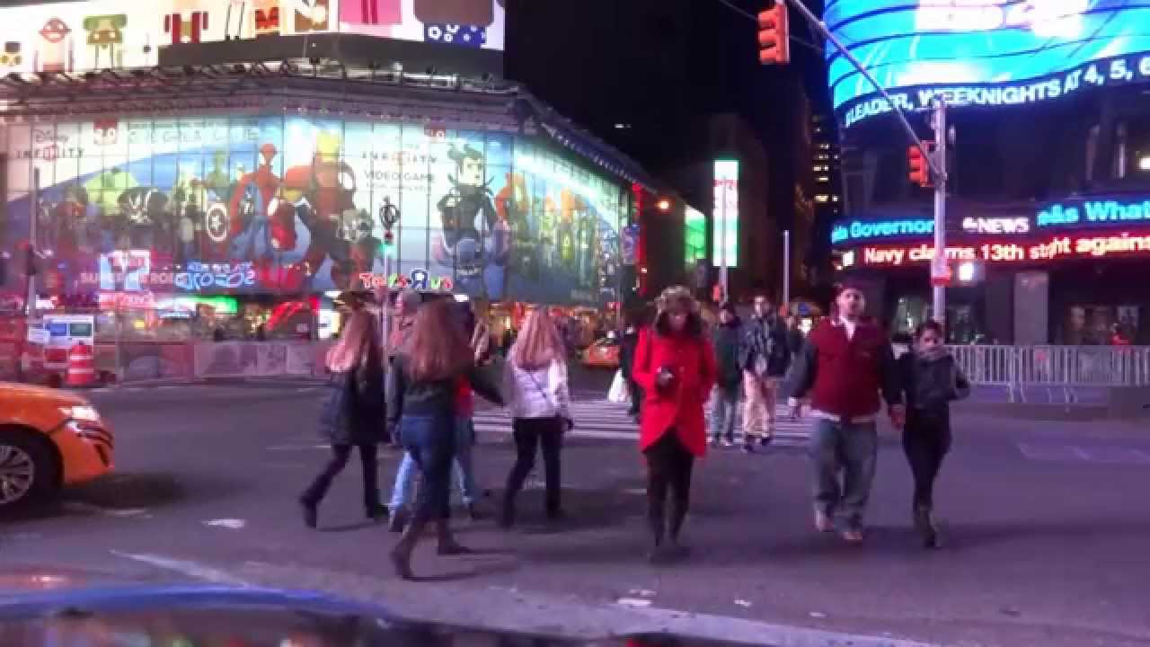Walk in Reverse Day in Times Square - Dec 17th, 2014