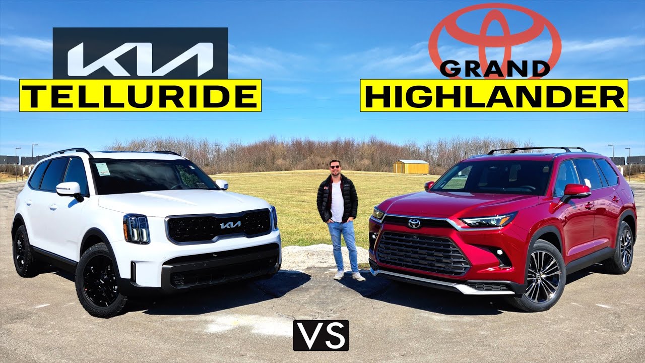 3-ROW BATTLE! -- 2025 Toyota Grand Highlander vs. 2025 Kia Telluride: Comparison