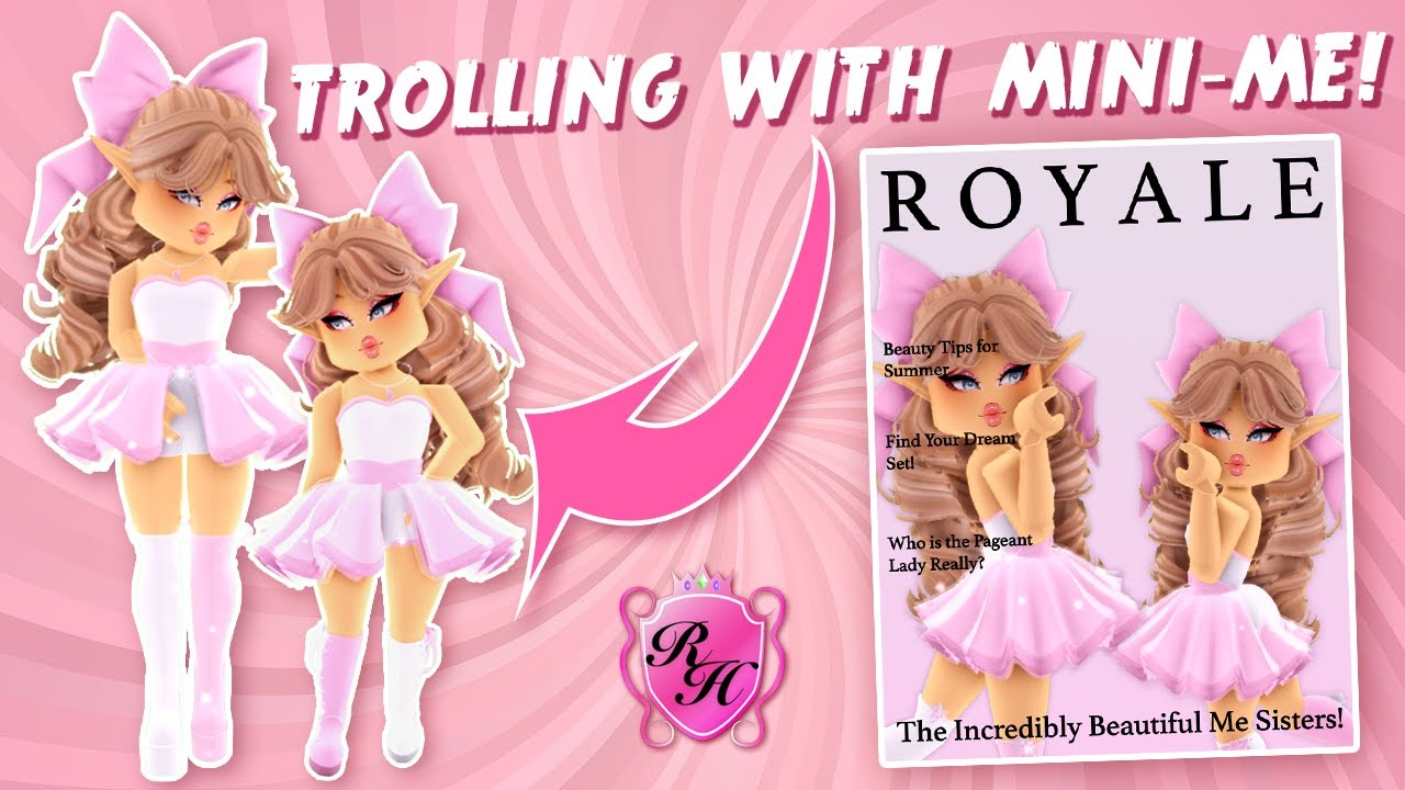 I Trolled Players in Roblox Royale High with a Mini-Me!