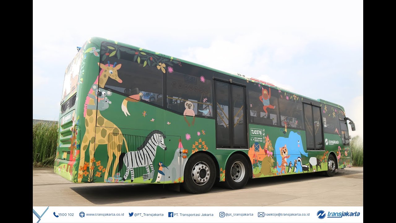 Bus Transjakarta Seru Dengan Ilustrasi Satwa Saat Ini Sudah Ada di Koridor 6: Ragunan - Dukuh Atas 2