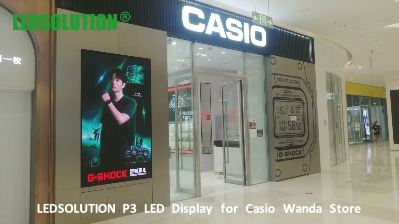 LEDSOLUTION P3 LED Display for Casio Shenzhen Wanda Store