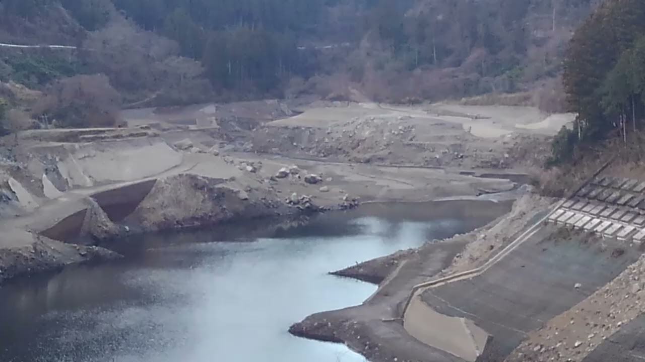 令和の釣り道楽　2026年2月4日　大山ﾀﾞﾑの水位　まだまだ下がっています