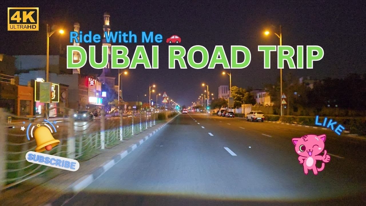 [4K] Dubai Road Trip Palm Jumeirah to World Trade Center Dubai AI AE