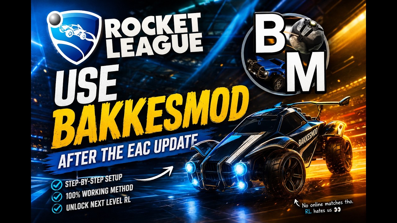 How to use bakkesmod in Rocket League after the EAC update!