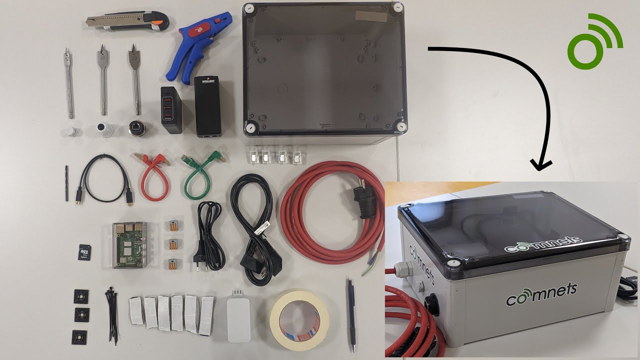 Assembly of a box for outdoor data collection using a Raspberry Pi.
