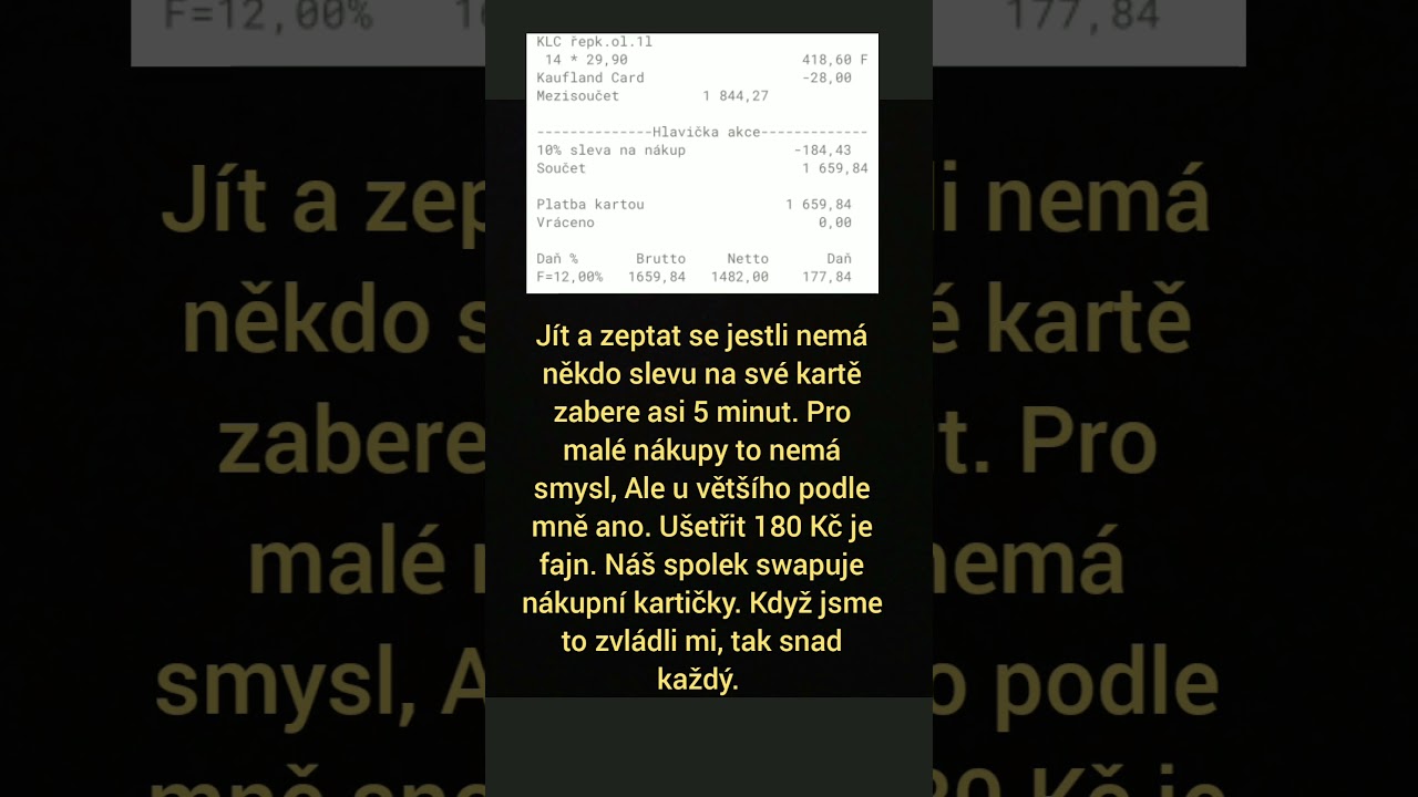 &Uacute;spora pomoci kartiček #uspora #sleva